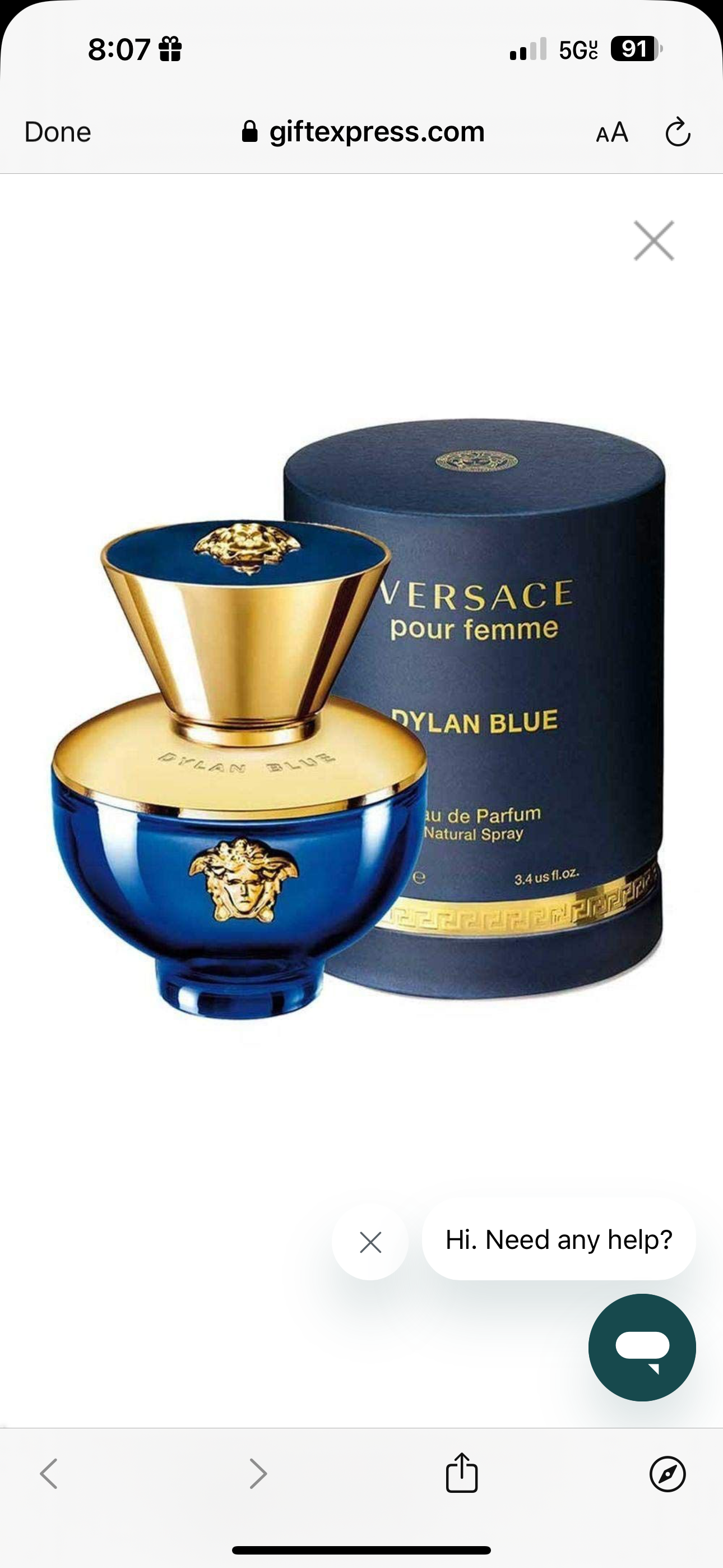 Versace Dylan Blue Pour Femme 3.4 oz